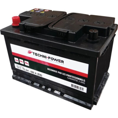 Akumulator rozruchowy - 12V 75Ah 680A EN L3 lewy+ - 206898 - TECHNI-POWER