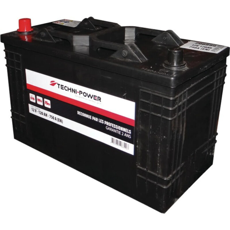Akumulator rozruchowy - 12V 120Ah 750A EN C13 lewy+ - 206899 - TECHNI-POWER