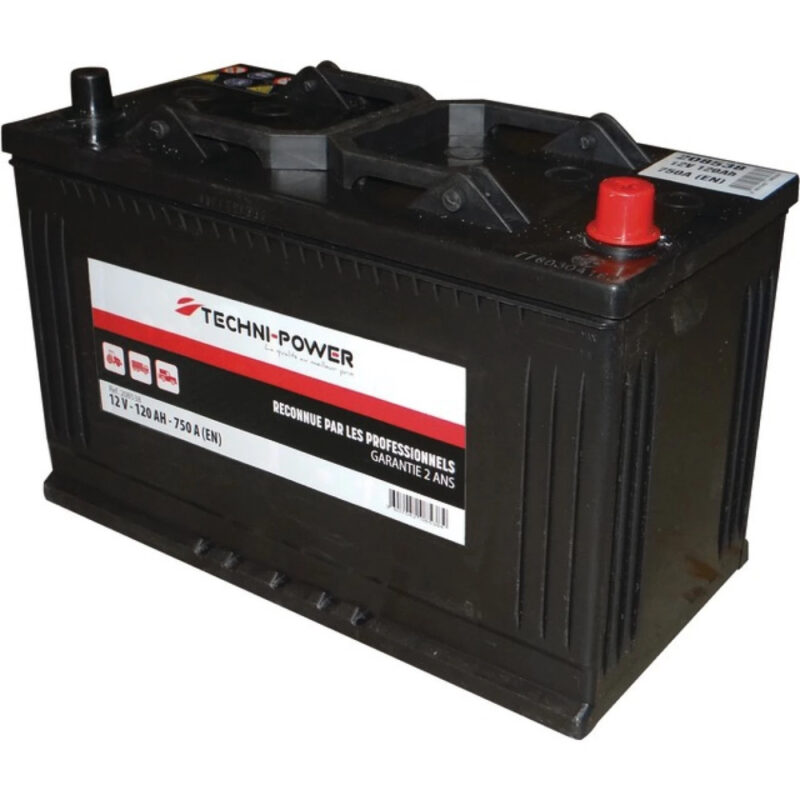 Akumulator rozruchowy - 12V 120Ah 750A EN C13T prawy+ - 208538 - TECHNI-POWER