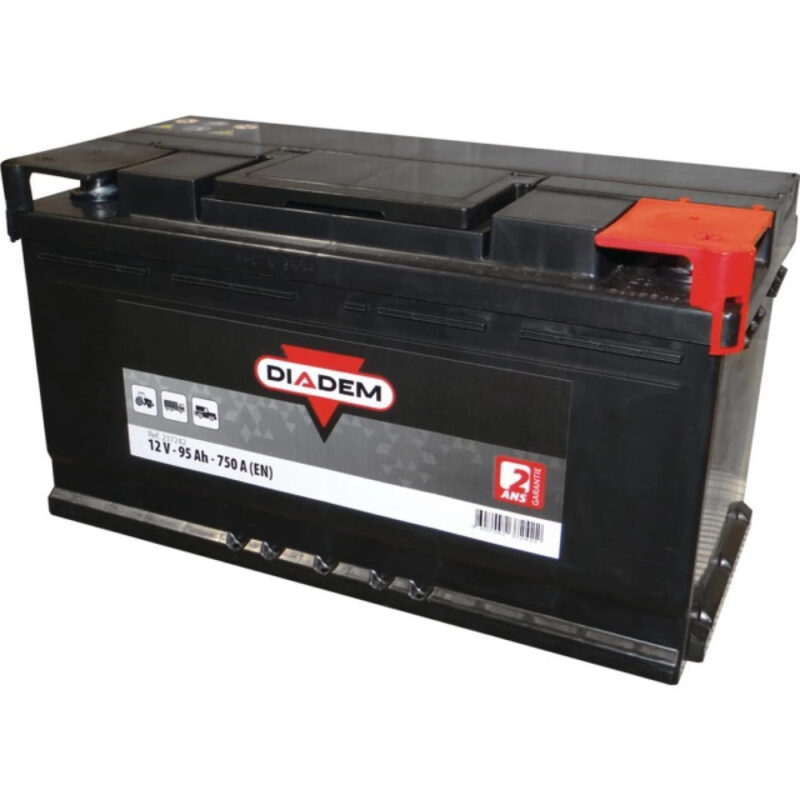 Akumulator rozruchowy - 12V 95Ah 750A EN prawy+ 353×175×190 - 237242 - DIADEM
