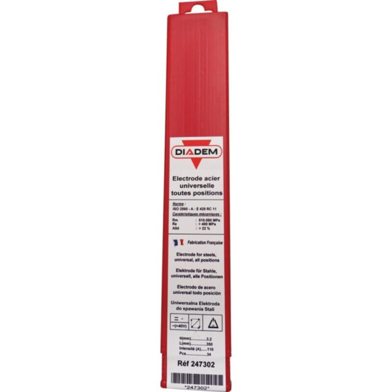 ELEKTRODA RUTYLOWA STAL Ø 3,2 OPAK. 34 SZT. DIADEM