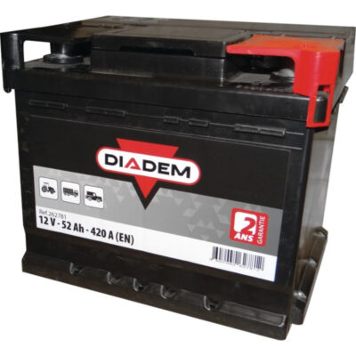 Akumulator rozruchowy - 12V 52Ah 420A EN prawy+ 207×175×175 - 262781 - DIADEM