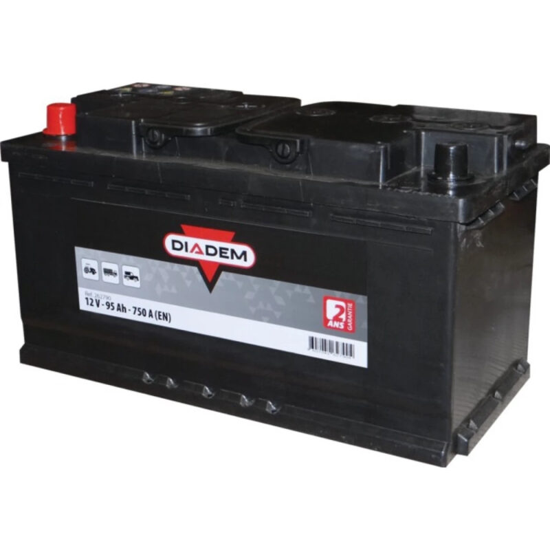 Akumulator rozruchowy - 12V 95Ah 750A EN lewy+ 353×175×190 - 262790 - DIADEM