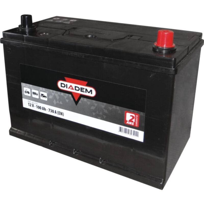 Akumulator rozruchowy - 12V 100Ah 730A EN prawy+ 304×173×220 - 262791 - DIADEM