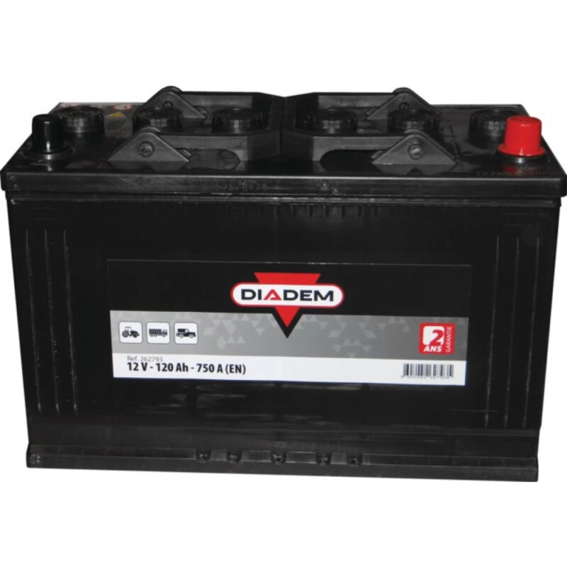 Akumulator rozruchowy - 12V 120Ah 750A EN prawy+ 345×175×230 typ B1 - 262793 - DIADEM