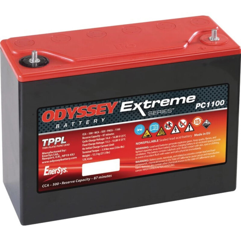 Akumulator rozruchowy AGM TPPL - PC1100 12V 45Ah 500A CCA prawy+ - 273084 - ODYSSEY
