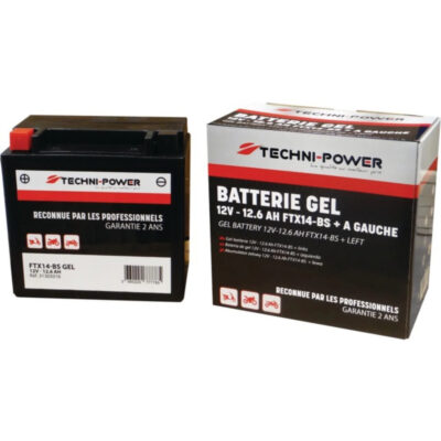 Akumulator żelowy - 12V 12,6Ah 200A EN lewy+ - 31305016 - TECHNI-POWER