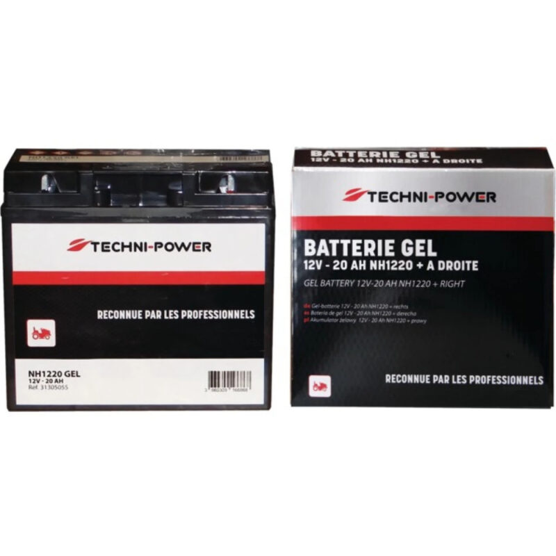 Akumulator żelowy - 12V 20Ah 180A EN prawy+ - 31305055 - TECHNI-POWER