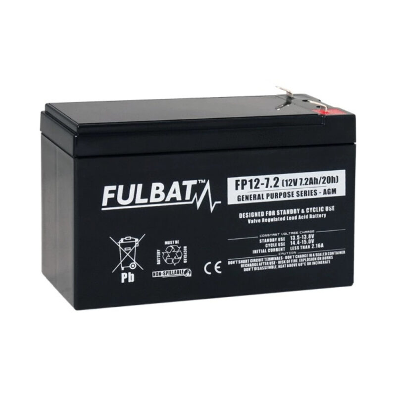 Akumulator żelowy - CP7-12 12V 7,2Ah lewy+ Faston - 31305058F - FULBAT