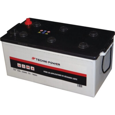 Akumulator kwasowo-ołowiowy - wolnoładowalny 12V 230Ah lewy+ - 31307025 - TECHNI-POWER