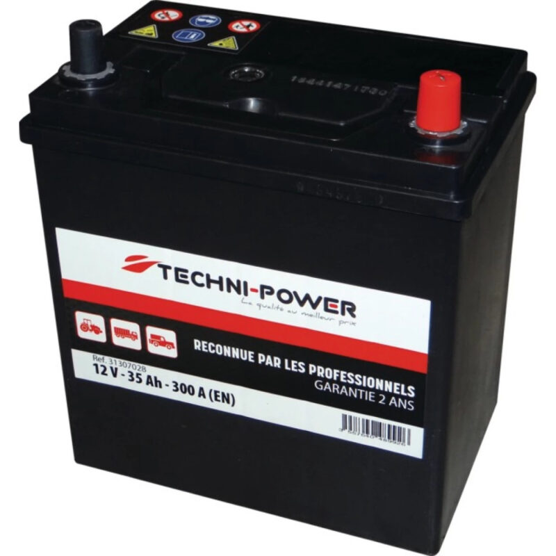 Akumulator rozruchowy - 12V 35Ah 300A EN NS40 prawy+ - 31307028 - TECHNI-POWER