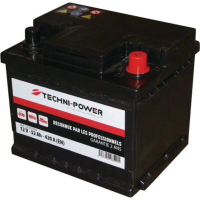 Akumulator rozruchowy - 12V 52Ah 420A EN L1B prawy+ - 31307034 - TECHNI-POWER