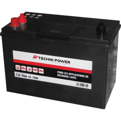 Akumulator kwasowo-ołowiowy - wolnoładowalny 12V 95Ah podwójny zacisk - 31307051 - TECHNI-POWER