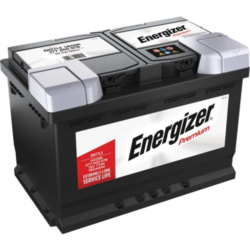 Akumulator rozruchowy - EM77L3 12V 77Ah 780A EN prawy+ - 31307239 - ENERGIZER