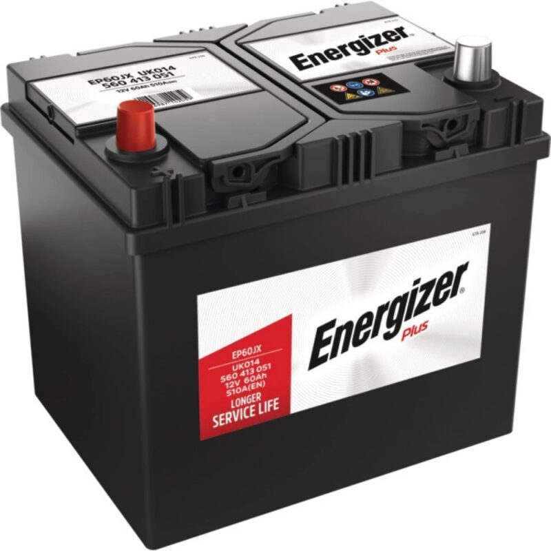 Akumulator rozruchowy - EP60JX 12V 60Ah 510A EN lewy+ - 31307263 - ENERGIZER