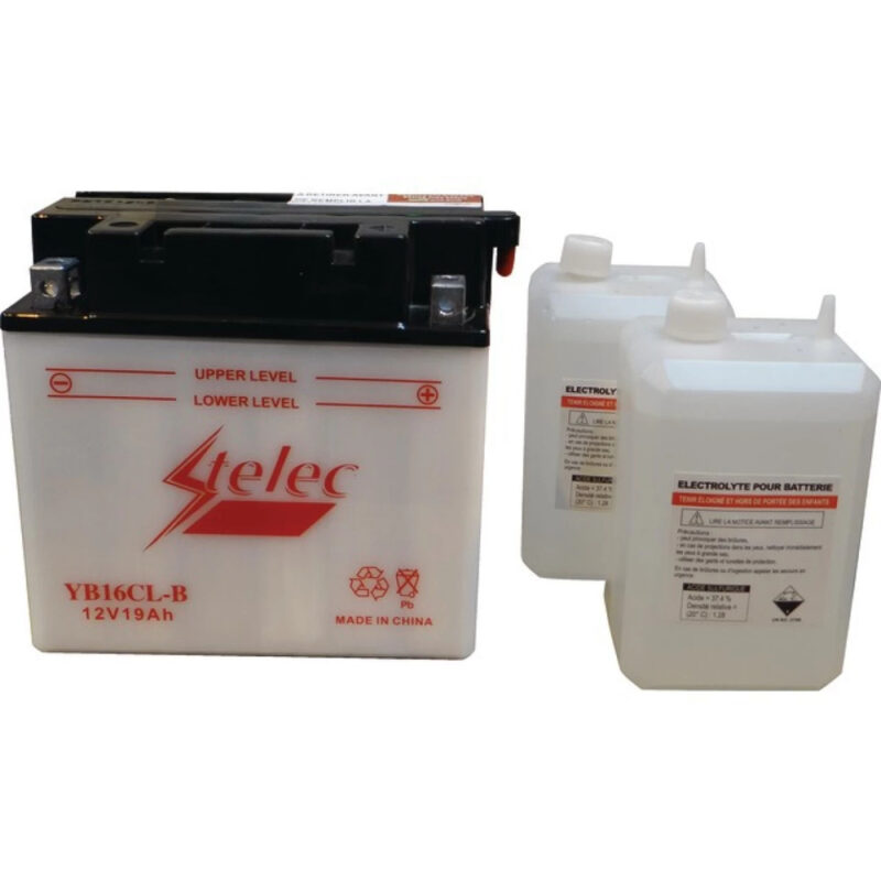 Akumulator rozruchowy kwasowo-ołowiowy - 12V 19Ah YB16CL-B prawy+ - 31311066 - TECHNI-POWER