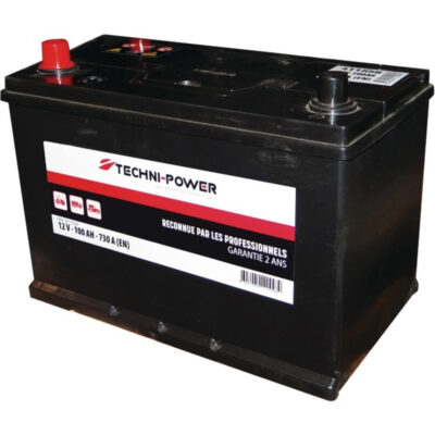 Akumulator rozruchowy - 12V 100Ah 730A EN M11 lewy+ - 411558 - TECHNI-POWER